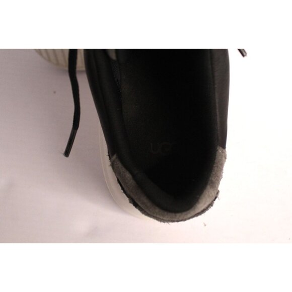 UGG Platform Sneakers Women's 7 Black White Ultra Suede Lace Up S/N 1158032 NWOB - Picture 9 of 11